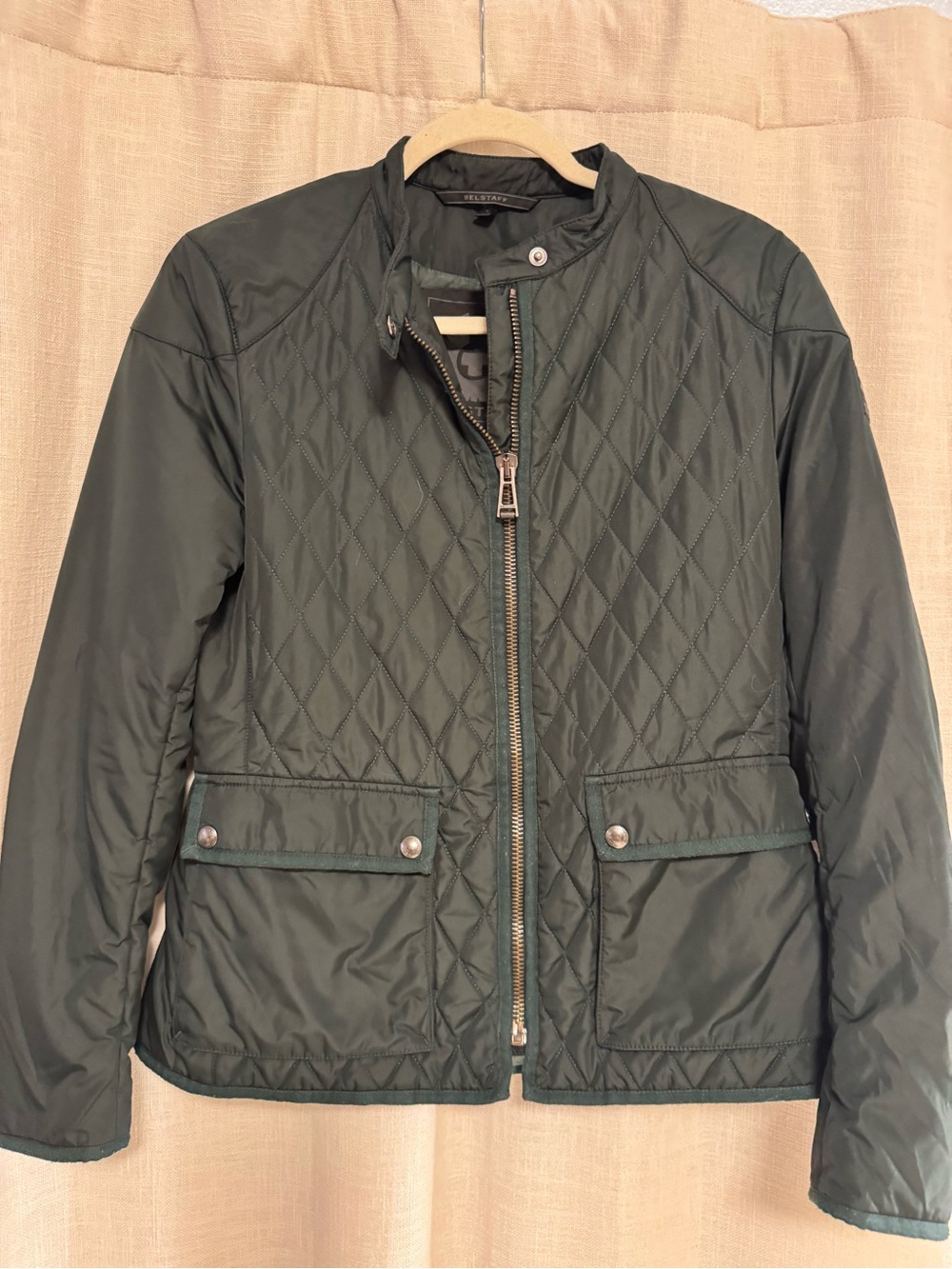 Belstaff Quilted Jacket in Dark Green